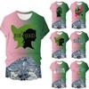 Женская повседневная футболка с принтом, пуловер с круглым вырезом, топ с коротким рукавом