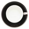 Пара чашка и блюдце Noritake для кофе и 240 мл Aidan 2 гостя Костяной фарфор & (набор с возможностью смены цвета) (для чая) Белый/Черный P93687/4867-12