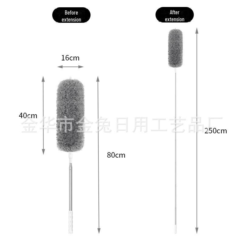 Раздвижная микрофибровая щетка для уборки пыли и пыли для дома