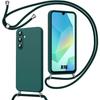 Case for Samsung Galaxy A16 4G/5G - Soft TPU Night Green Anti-Scratch with Lanyard