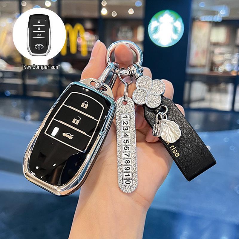 Чехол для ключа Toyota, совместимый с Corolla, Camry, Levin, RAV4, Venza, Avalon и Fenglanda