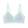Ice Silk Seamless Underwear Breathable Thin Skin-friendly Breast Summer Antibacterial Ultra-thin Small Breasts Gathering Hole Cup Bra