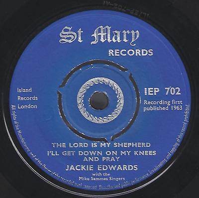 7-дюймовая пластинка JACKIE EDWARDS MIKE SAMMES SINGER Sacred Songs Volume 2 IEP702 St. Мэри Рекорд Великобритания Регги Ска Даб Б/у