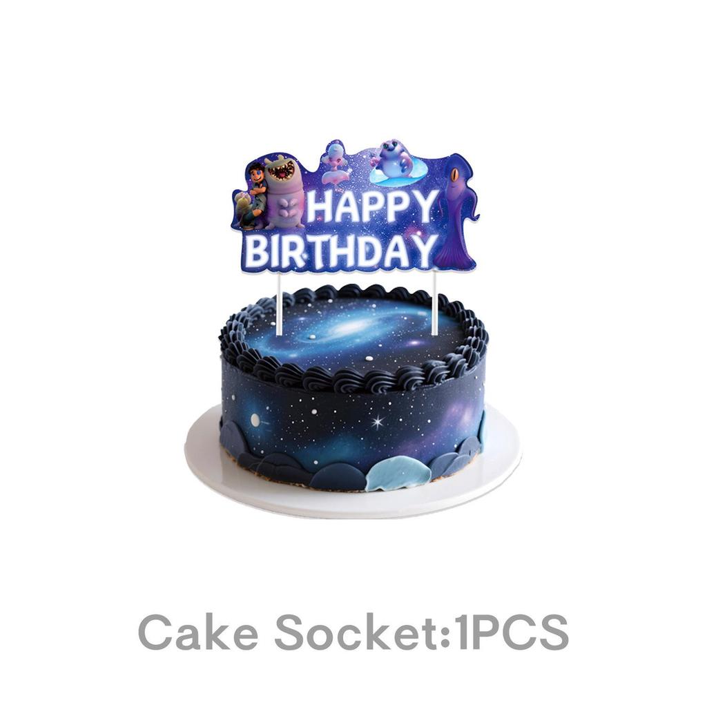 Earth Special Agent Anime Birthday Party Tableware Set: Plates, Cups, Tablecloth, Knives, Decorations.