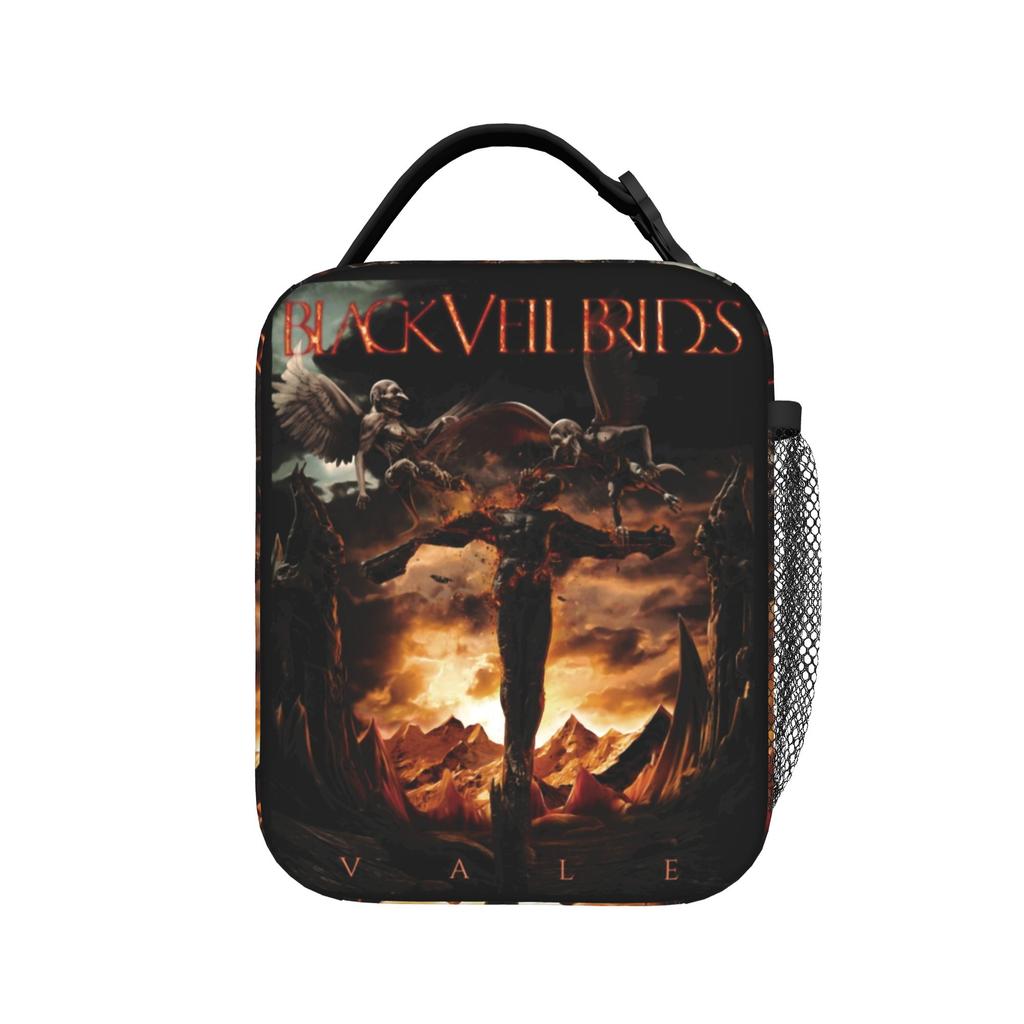 BLACK VEIL BRIDES БАНДА Ланч-бокс Для Ребенка Дизайнерский Ланч-бокс Кавайный Сумка-холодильник для Пикника Портативный На молнии Термосумка Сумки
