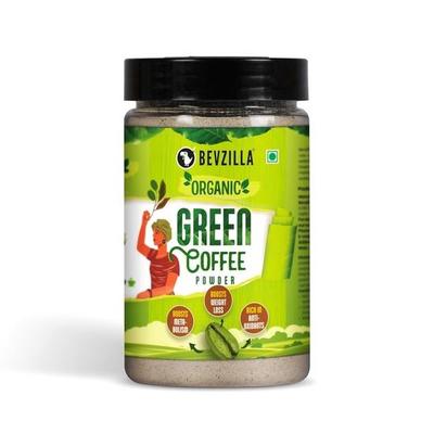 Порошок зерен зеленого кофе Bevzilla - 200 грамм | Для похудения с хлорогеновой кислотой | Усилитель иммунитета | Натуральный супернапиток