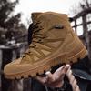 Men's Desert Boots Classic Outdoor Boots Training Waterproof Lace-up Platform High-top Boot for Men Non-slip Hiking Boots