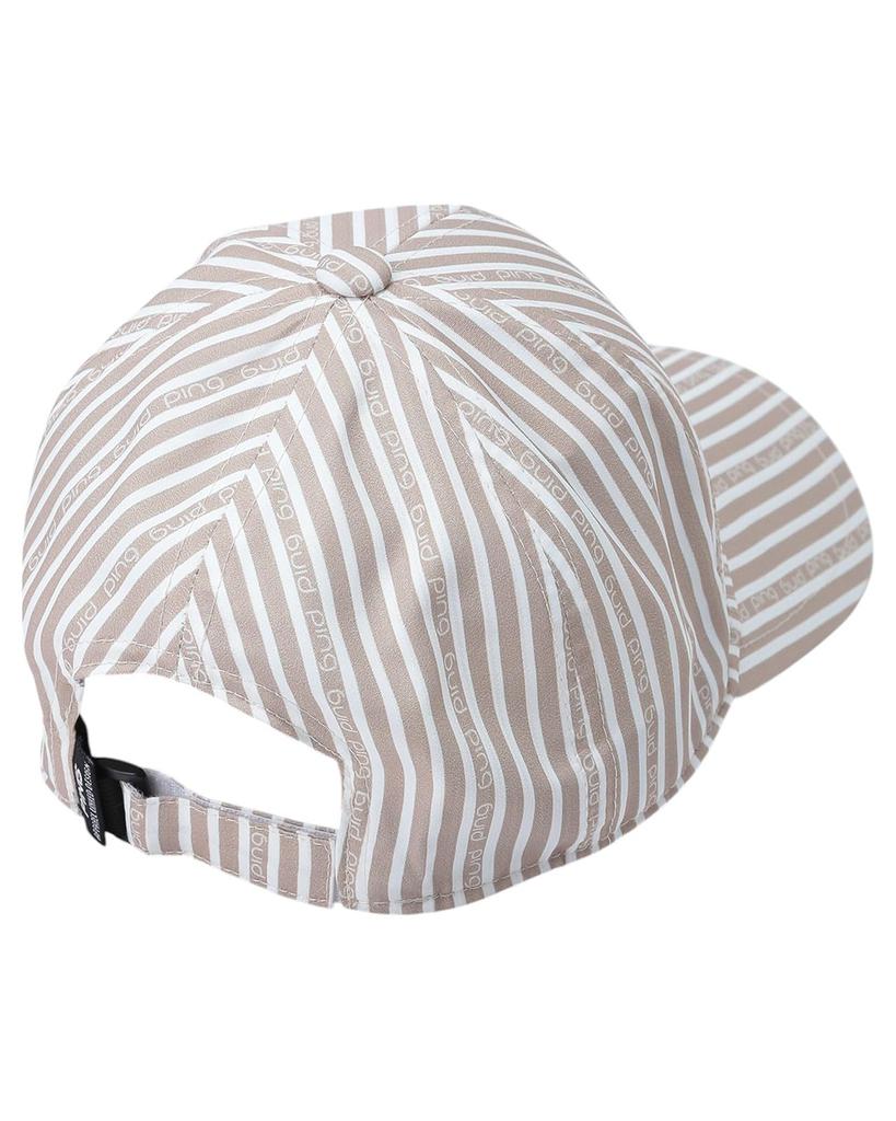 Cap Size Golf Hat FR [Ping Apparel] Women's (Striped, Adjustable) / / 622-5187304 040_Beige