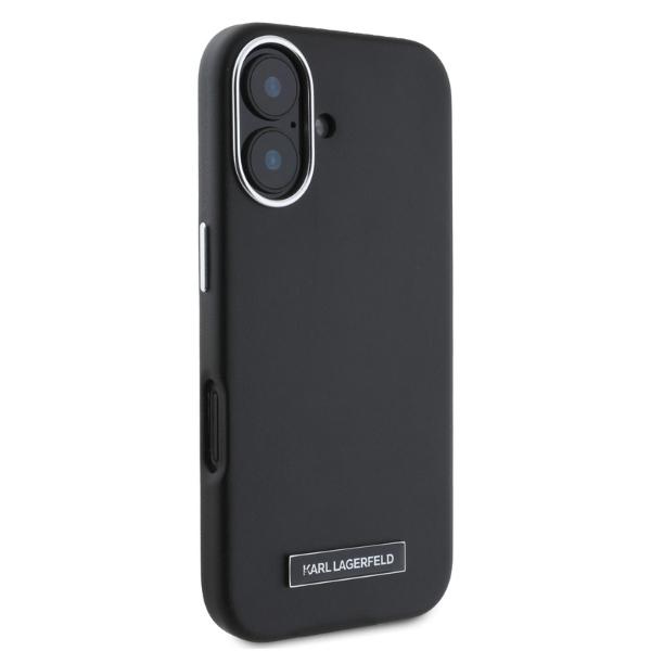 Karl Lagerfeld KLHMP16SPGMSRPK iPhone16 6.1" black/black hardcase FW Metal Plate MagSafe