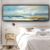 Natural Abstract Boat Landscape Oil Canvas Painting Cuadros Posters and Prints Scandinavian Wall Art Picture Home Decor No Frame