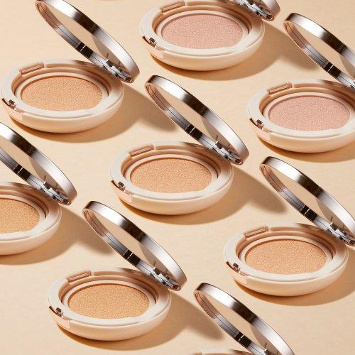 Makeup Helper Ampoule Glow Cushion Big Size 23g Rose Glitter