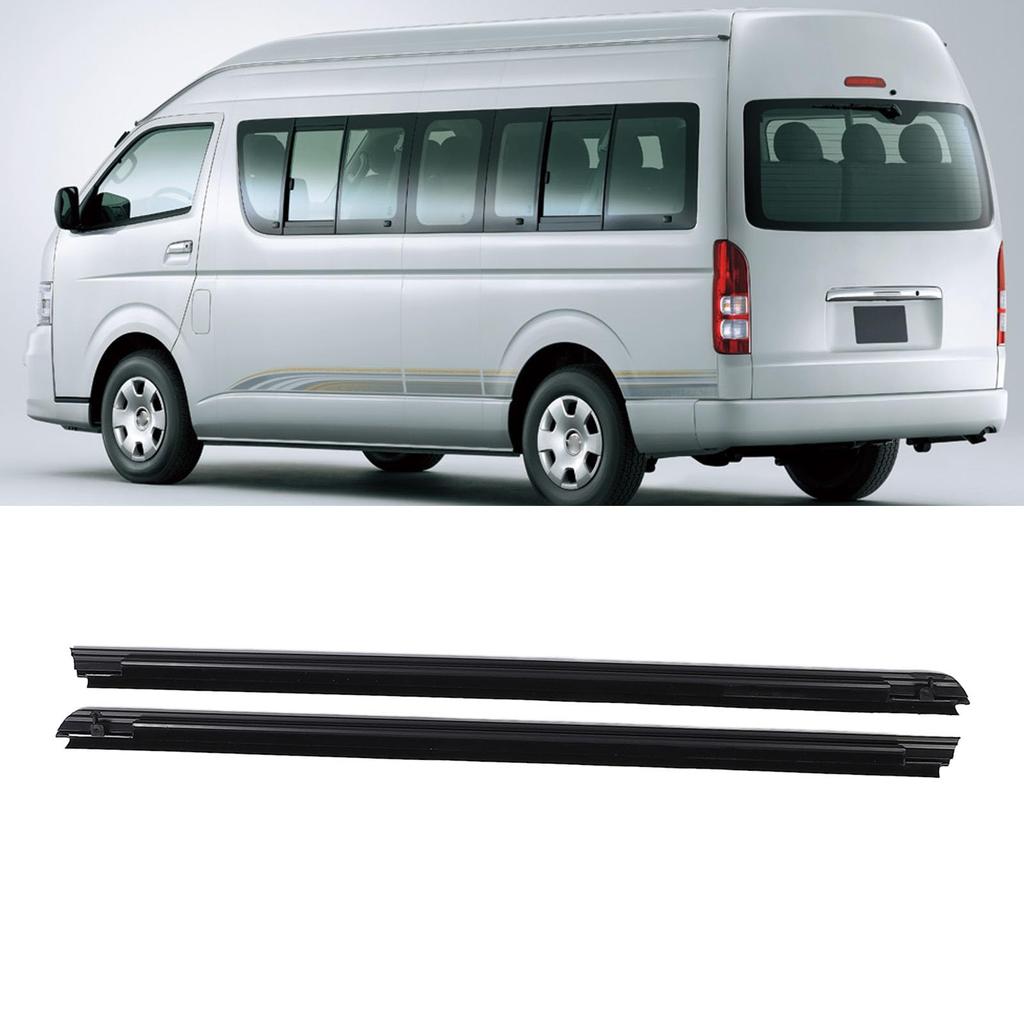 1 Pair Door Weatherstrip Trim 68162-26040 Dustproof, Windproof, and Leakproof for Toyota Hiace Commuter (2005-2018)