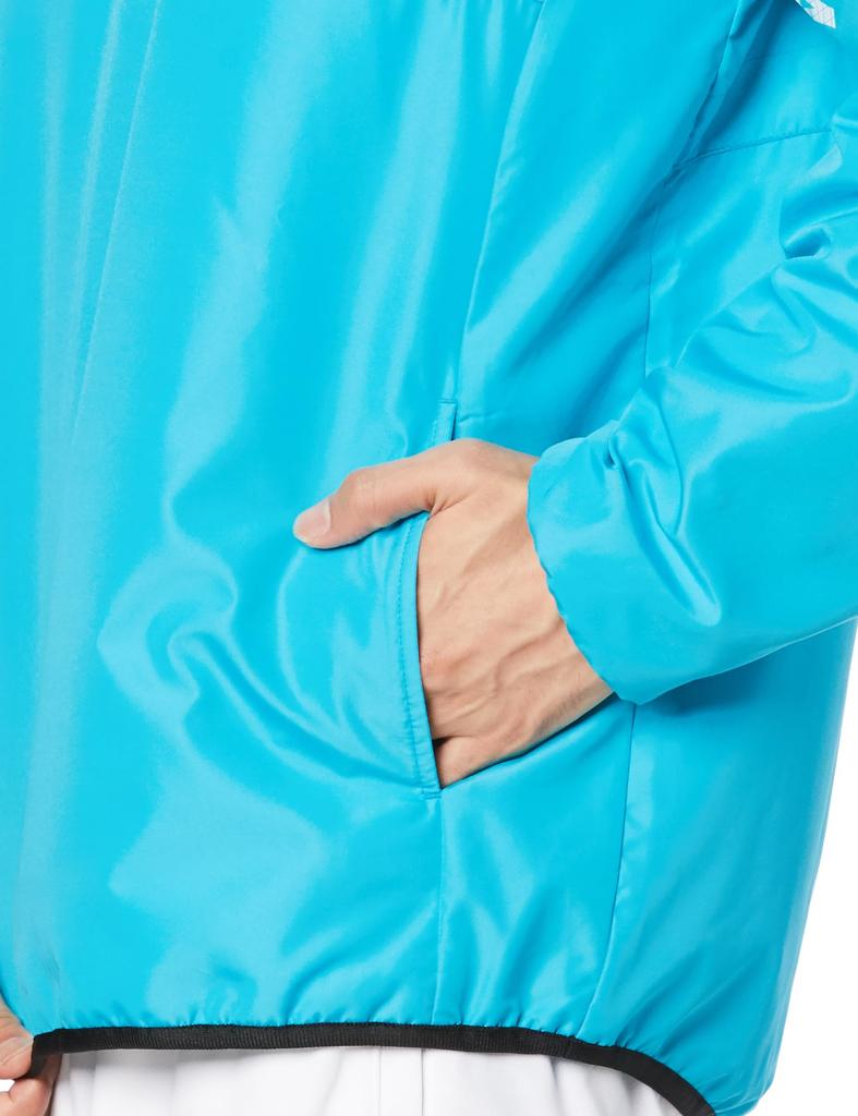 Tennis Wear Breath Thermo Breaker Jacket Moisture Absorption Heat Generating Water Repellent Easy To Move 62MEA530 Blue Atoll X Black XS [Mizuno]