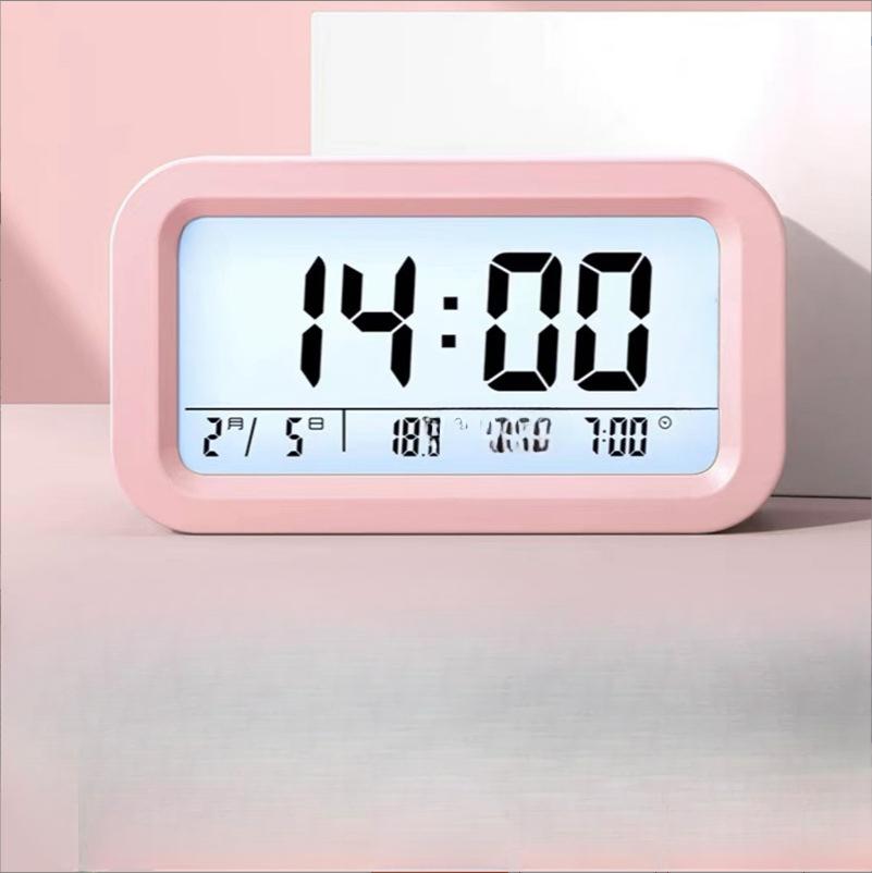 Умный электронный будильник для студентов, простой, милый, для спальни, общежития, многофункциональный, большой объем, беззвучный, прикроватный будильник