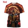 Игровой Футболка Mortal Kombat Для Мужчин Крутая С Коротким Рукавом Топы Модная Повседневная Оверсайз Уличная Футболка Ropa Hombre