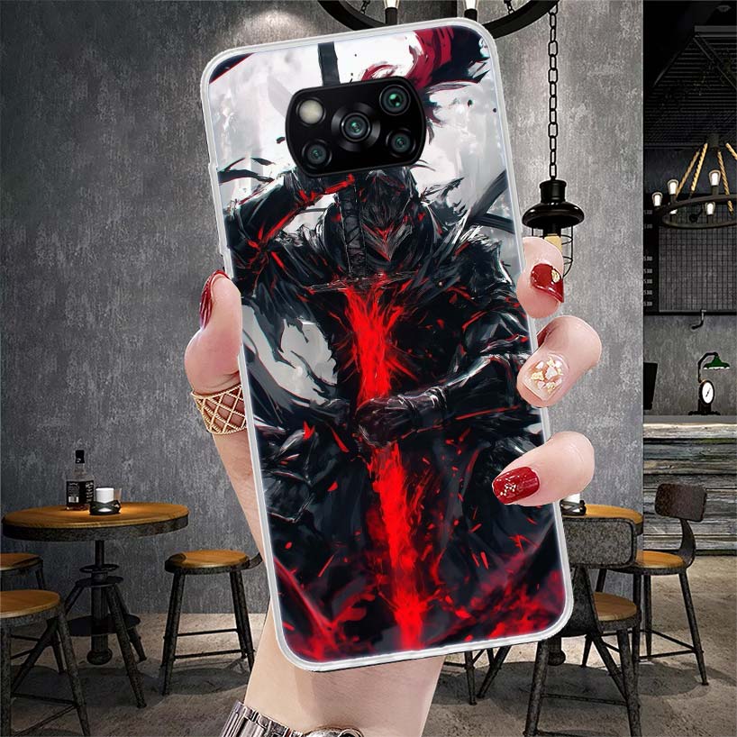 G-Guts B-Berserks Аниме Мягкий чехол для телефона для Xiaomi Redmi 15C 15 13C 13 Poco X5 X6 X7 F7 Ultra M7 12C 12 10 10C 9C 9A 9T 9 Fundas