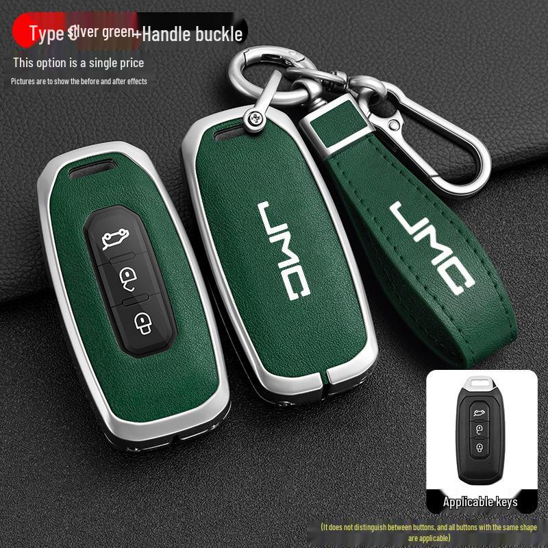 Jiangling Yuhu 7 Key Case: Fits Yusheng S350/S330, Transit, New Baodian - Metal Shell for Men