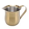 304 Stainless Steel Coffee Steaming Pitcher Gold Plated Milk Frother Creamer Cup  Latte Art