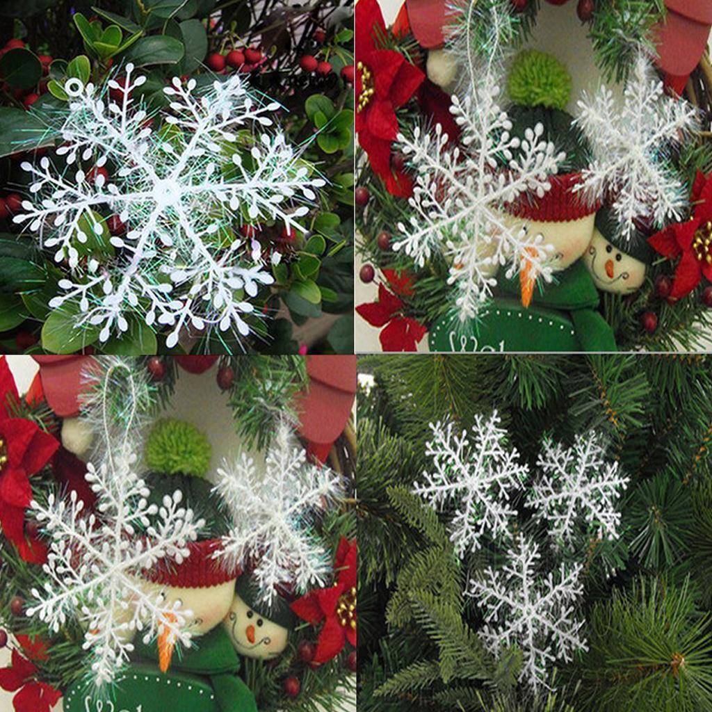 Christmas Snowflake Ornaments 6pc/set Winter Window Wall Deoration for Home Festival Party Window Wall Door Decoration