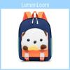 Large Capacity Child Nylon Backpack Featuring Shell Dog Design And Easy Carry For Education