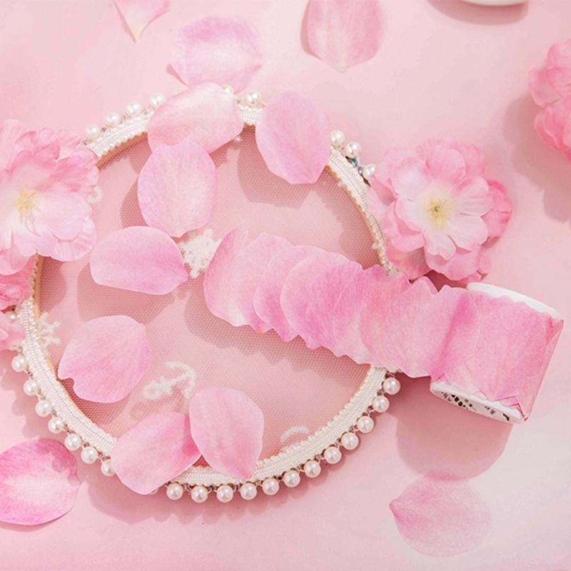 1Roll Cute Flower Washi Tape Set Scrapbooking Decoration DIY Journal Stickers Label