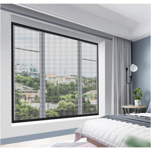 Easy-to-Install Insect Repellent Screen Netting DIY Kit for Mosquito Repellent Screen Doors, Repair Kit for Screen Doors and Curtains, Perfect for Rep