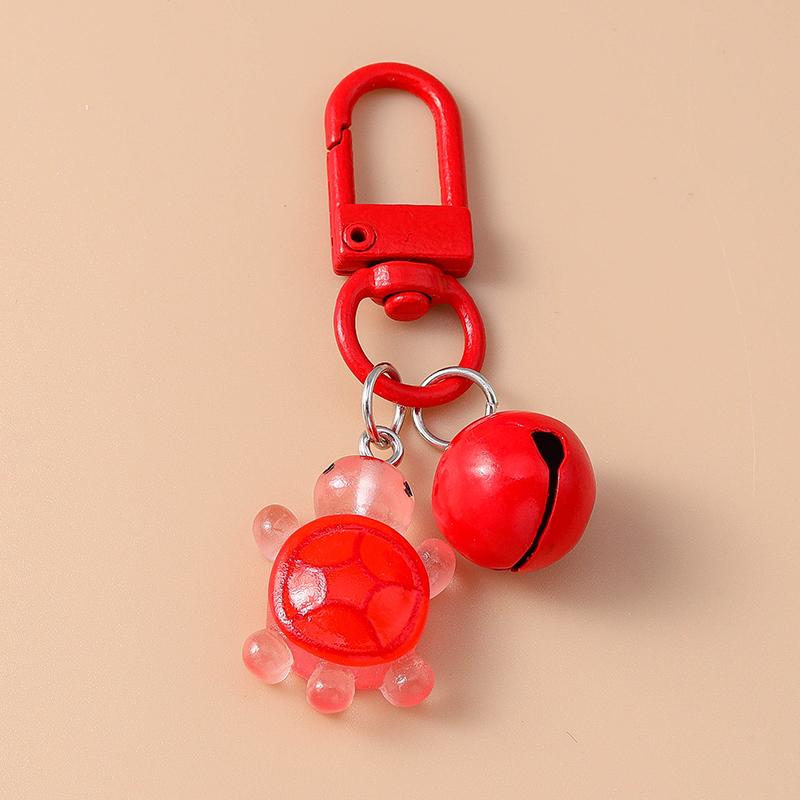 Cute Resin Simulated Tortoise Keychain Cartoon Animal Key Ring Pendant for Women Girl Handbag Decor DIY Kid's Jewelry Gift