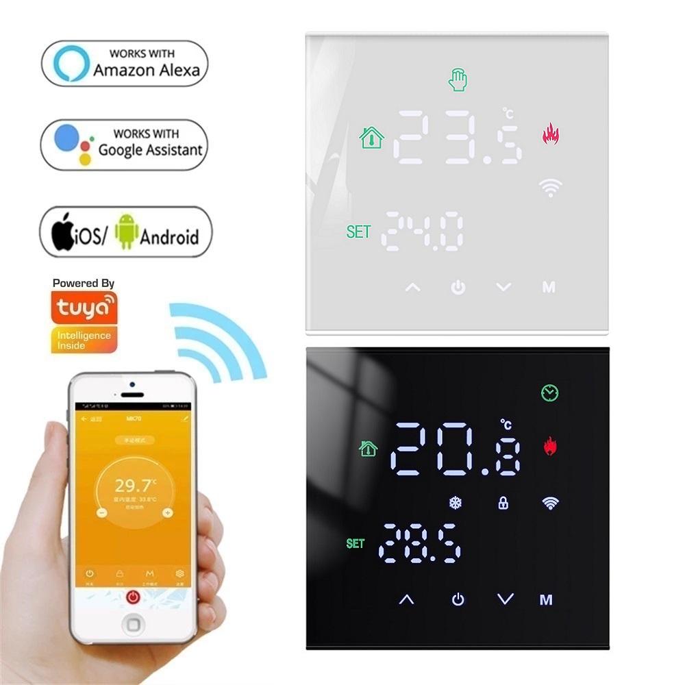 Умный дистанционный термостат M3H Tuya WiFi 3A 16A с ЖК-дисплеем и сенсорным экраном для водяного/электрического пола/газового котла, топливных форсунок 6