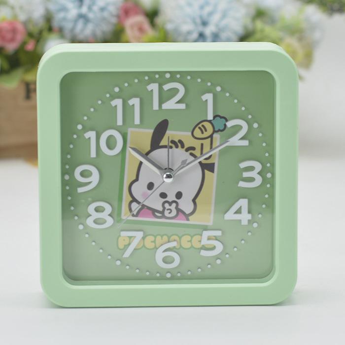 Korean version of cartoon three-dimensional digital square alarm clock student bedside clock student table stationery company gifts