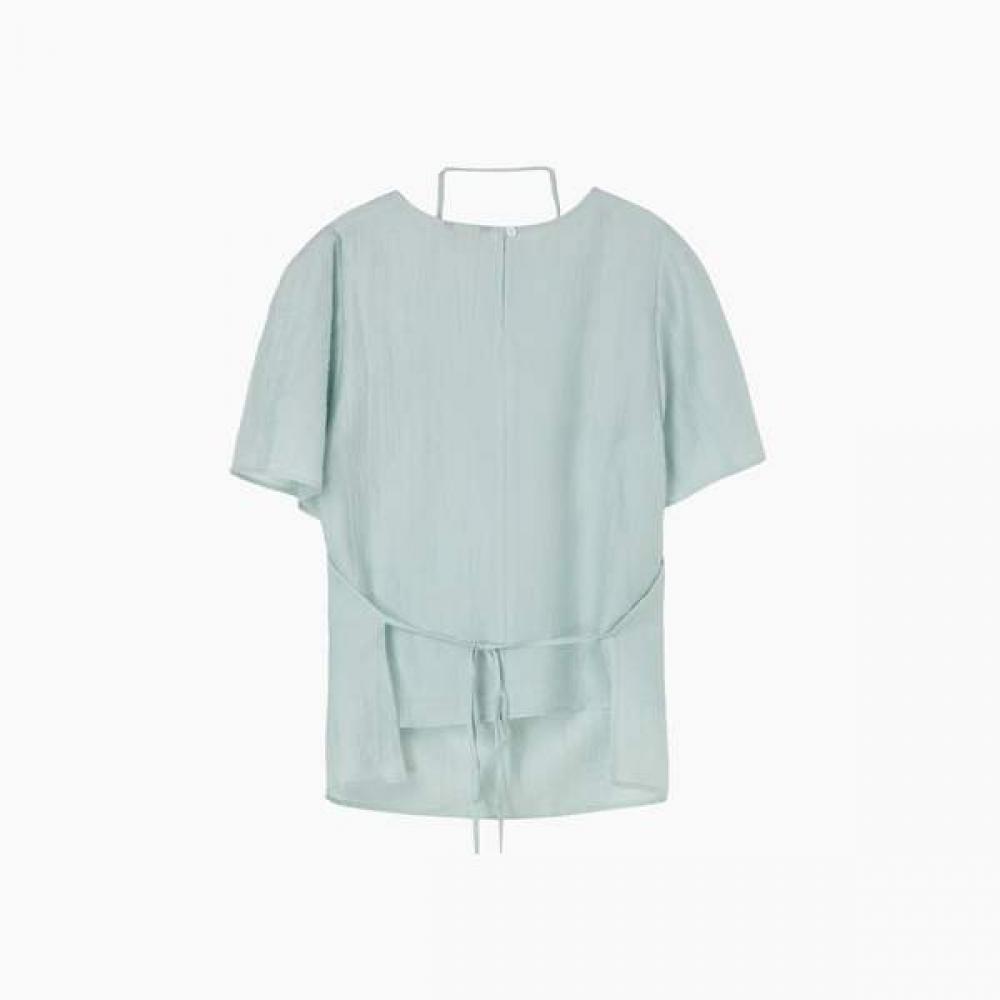 Lap Sheer Halter Blouse As2wb465