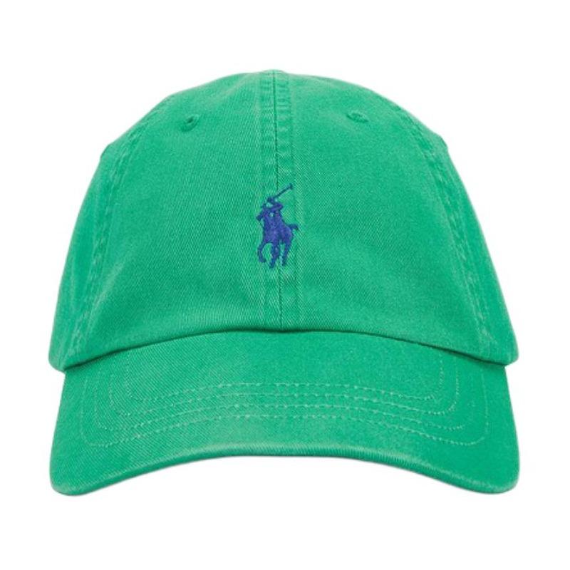 Polo Ralph Lauren Дизайн вышивки логотипа Твил Кепка Унисекс Стиль для пары Зеленый 710667709162