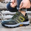 Oulylan Non-slip Protective Footwear For Men Anti Puncture Work Sneakers Breathable Safety Boots Soft Sole Wear Resistant Shoes