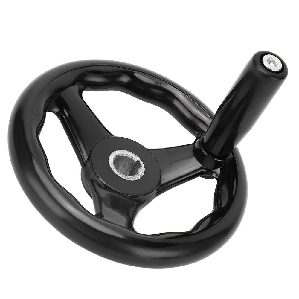 16mm Hole Diameter Lathe Hand Wheel 0.63 x 6.3in Hand Wheel Durable Universal Handwheel Grinders