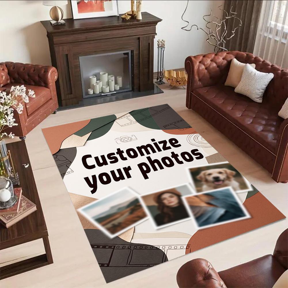 Customize Photo Personalized image Carpet Perfect for Entryway Dormitory Bedrooms Foyer Antislip Carpet Decorate Offices Perfect Gift for Women/Men