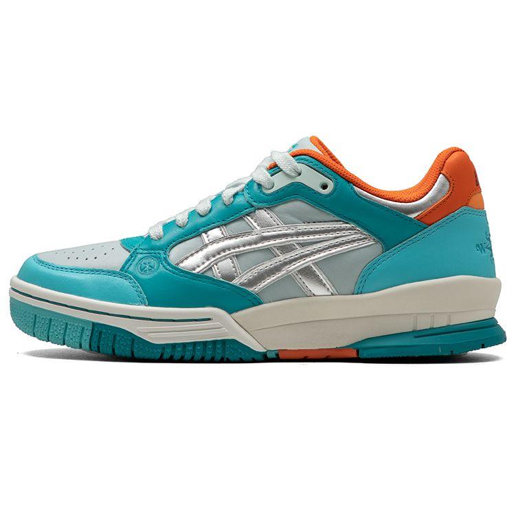 Asics X COSTS x COPPERHEAD 18 Гелевые Spotlyte Унисекс Низкие Винтажные Баскетбольные Кроссовки Синий Серебристый Оранжевый 1203A240-301