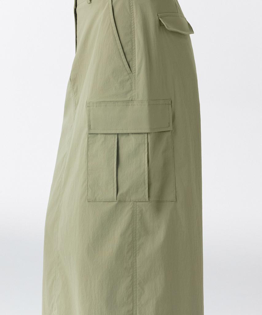 Musinsa Standard Woman Women'S Cargo Maxi Skirt [Sage]