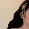 Черная Бархатная Повязка на Голову с Кисточками: Стильный и универсальный китайский этнический дизайн для женщин