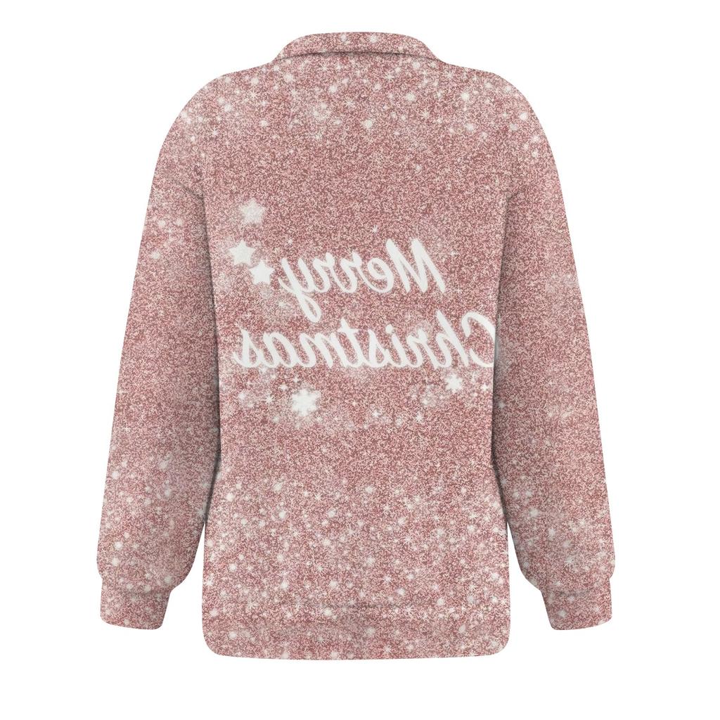 Женская мода повседневная толстовка с длинным рукавом и принтом на молнии с высоким воротом и заниженными плечами