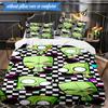 Alien Invasion Pattern 3pcs K-pop music group Bedding set,Ideal for Bedroom, Dormitory,Including Duvet Cover And 2pcs Pillowcases,Fan gifts