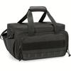 14 Inch Black Canvas Tool Storage Bag Lightweight Electrician Portable Tote Bag Work Accessories