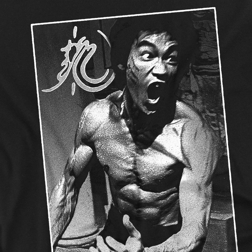 Унисекс Взрослая футболка Bruce Lee Focused Rage
