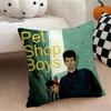 PPet Shop Boys Band Cushion Cover Natural Linen Double Sided Print  Throw Pillow Case for Sofa Couch Home Decor