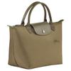Longchamp Le Pliage Green Сумка-тоут 'Пельмень' с принтом логотипа из переработанного полиамида Маленькие женские сумки-тоут Артишоково-зеленый 1621919M04