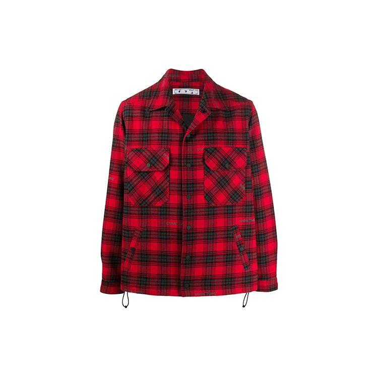 OFF WHITE Осень/Зима 20 Рубашки Мужские Красный Воротник Умеренный Другое OMEM001E20FAB0012510