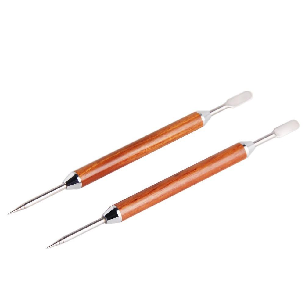 2-Pack Set Stainless Steel Tip Latte Art Pen Double-Ended Latte Carving Pen Home Use