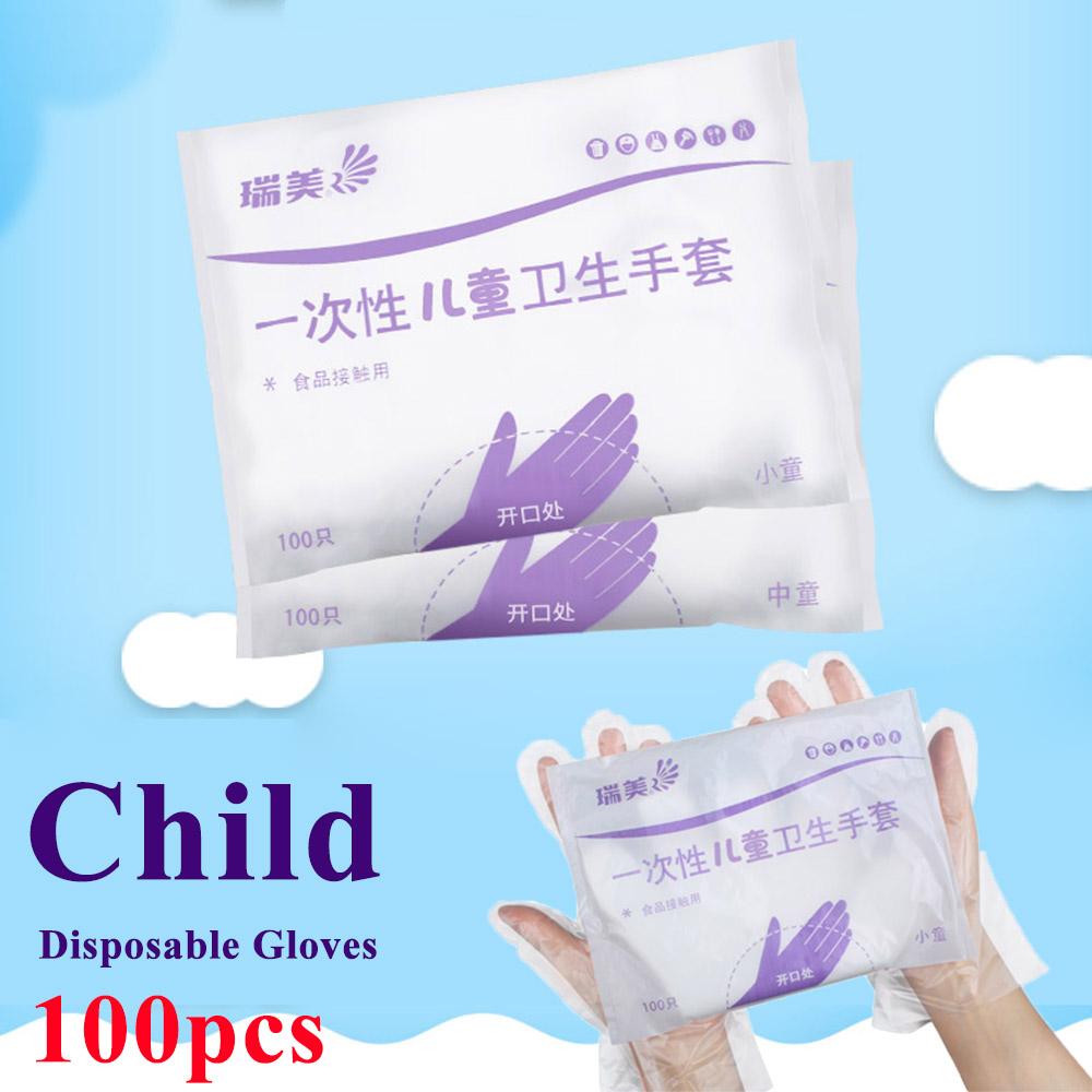 100 Pcs Food Durable Children Multipurpose Disposable Gloves Hand Protection Kid Gloves