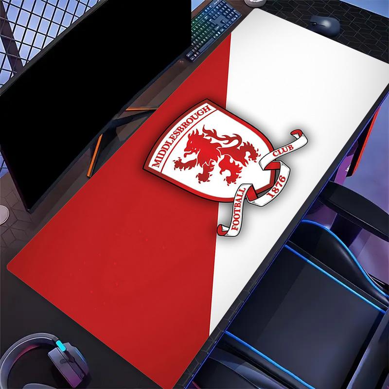Middlesbrough FC Print Cushion Non-slip Laptop Tablet Big Mousepad XXL Mat Mini PC Playmat With Lock edge