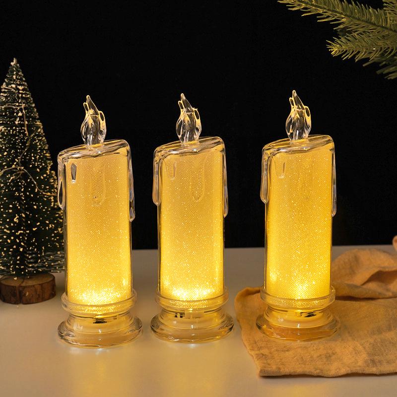 Светодиодная беспламенная лампа-свеча - романтический ночник и декоративное украшение