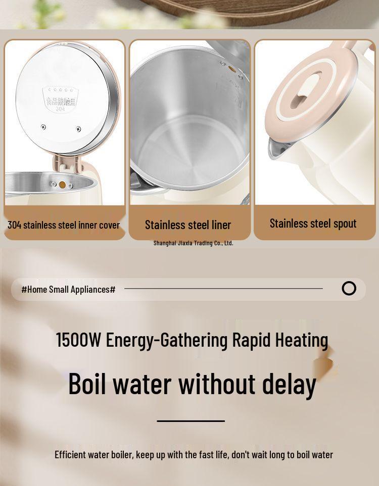 Stainless Steel Electric Kettle, Anti-Scald, Keep Warm, Durable Electric Water Boiler, Genuine Product