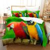 3D Printed Bird Duvet Cover Set for Boys Girls Wild Animal Print Polyester Bedding Set Parrot Series  Duvet Cover Bed Set